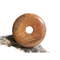 Landschaftsjaspis Donut 25 mm (3,5 mm stark)