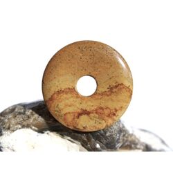 Landschaftsjaspis Donut 25 mm (3,5 mm stark)