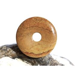 Landschaftsjaspis Donut 25 mm (3,5 mm stark)