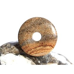 Landschaftsjaspis Donut 27 mm (4 mm stark)