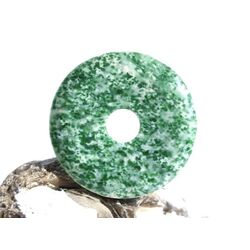 Prasem Afrkanische Jade Donut 40 mm (5,3 mm stark)