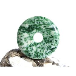 Prasem Afrkanische Jade Donut 40 mm (5,6 mm stark)