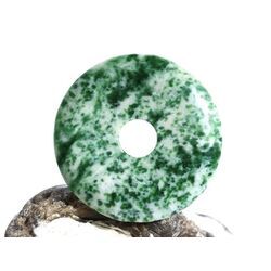 Prasem Afrkanische Jade Donut 40 mm (5,6 mm stark)