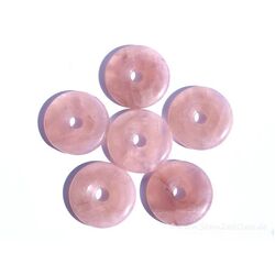 Rosenquarz Donut Edelstein 40 mm (7-8 mm stark) - AA-Sonderqualitt -