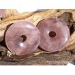 Rosenquarz Donut Edelstein 40 mm (7,5-9 mm stark) - AA-Sonderqualität -