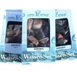 Lapis Vitalis® - Edelstein Wasser-Set: Sardonyx Wassersteine / rohe Trommelsteine (Rohsteine) - ca. 100 g