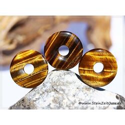 Tigerauge Donut Edelstein 30 mm (5-6 mm stark)