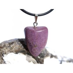 Stichtit Trommelstein Anhänger Öse - ca. 3,1 cm x 1,8 cm x 1 cm - Sonderpreis wg. Makel -