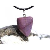 Stichtit Trommelstein Anhänger Öse - ca. 3,1 cm x 1,8 cm x 1 cm - Sonderpreis wg. Makel -