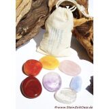 Chakra-Set klein (7 Steine) im Baumwollbeutel...