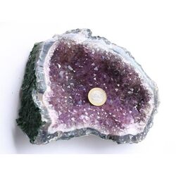 Amethyst Kristallstufe / Ladestufe / Schale hell (Brasilien) - AA-Sonderqualitt - ca. 18 cm x 17 cm x 5,3 cm