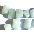 Aquamarin natur (Beryll) Schmucksteine / Trommelsteine gebohrt - Sonderqualität - ca. 1,3 - 2 cm / ca. 2-3 g/St