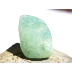 Aquamarin natur (Beryll) Trommelstein Kristallstab  - schne Qualitt - Raritt - ca. 2,4 cm x 2,3 cm x 2,2 cm (Fairer Handel/GKS)