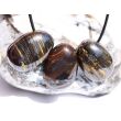 Tigereisen Trommelsteine gebohrt - Sonderqualität - ca. 2,8 - 3 cm / ca. 15-17g/St