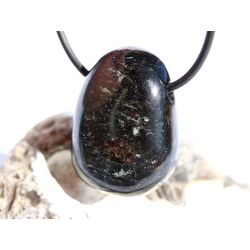 Anthophyllit Trommelstein gebohrt - Sonderqualit�t - ca. 3,1 cm x 2,3 cm x 1,5 cm