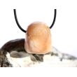 Stilbit apricot (Zeolith) Trommelstein gebohrt - Sonderqualität - ca. 2,7 cm x 2,3 cm x 1,9 cm