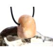 Stilbit apricot (Zeolith) Trommelstein gebohrt - Sonderqualität - ca. 2,7 cm x 2,3 cm x 1,9 cm