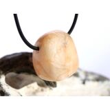 Stilbit apricot (Zeolith) Trommelstein gebohrt -...