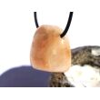 Stilbit apricot (Zeolith) Trommelstein gebohrt - Sonderqualität - ca. 2,7 cm x 2,5 cm x 2 cm