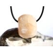 Stilbit apricot (Zeolith) Trommelstein gebohrt - Sonderqualität - ca. 3,1 cm x 2,3 cm x 2,1 cm