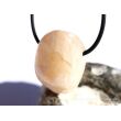 Stilbit apricot (Zeolith) Trommelstein gebohrt - Sonderqualität - ca. 3,1 cm x 2,3 cm x 2,1 cm