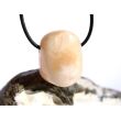 Stilbit apricot (Zeolith) Trommelstein gebohrt - Sonderqualität - ca. 3,1 cm x 2,3 cm x 2,1 cm