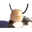 Stilbit apricot (Zeolith) Trommelstein gebohrt - Sonderqualität - ca. 2,6 cm x 2,5 cm x 2,2 cm