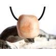 Stilbit apricot (Zeolith) Trommelstein gebohrt - Sonderqualität - ca. 2,6 cm x 2,5 cm x 2,2 cm