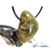 Grossular grün (Granat) Trommelstein gebohrt - schöne Qualität - ca. 3,4 cm x 2,2 cm x 1,5 cm