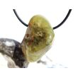 Grossular grün (Granat) Trommelstein gebohrt - schöne Qualität - ca. 3,4 cm x 2,2 cm x 1,5 cm