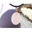 Morganit (Beryll) Schmuckstein Cabochon Anhänger Silberöse Schmuckdose - Sonderqualität - Rarität - ca. 3 cm x 1,5 cm x 0,7 cm