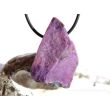 Sugilith mit Richterit XXL Rohsteinform angetr. (Trommelstein) gebohrt - Rarität - AA-Sonderqualität - ca. 4,1 cm x 2,7 cm x 1,7 cm