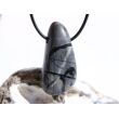 Picasso-Marmor XXL Trommelstein gebohrt - AA-Sonderqualität - ca. 4,4 cm x 2,2 cm x 1,9 cm