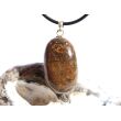 Stromatolith Trommelstein Anhänger Öse - ca. 3,6 cm x 1,7 cm x 1,5 cm - Sonderpreis wg. Makel -