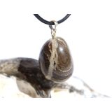 Stromatolith Trommelstein Anhänger Öse - ca. 3,1 cm x 1,6 cm x 1,6 cm - Sonderpreis wg. Makel -