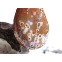 Ozeanachat XXL Schmuckstein / Cabochon gebohrt (Ozeanchalcedon / Ozeanjaspis) - Sonderqualitt - ca. 4,2 cm x 2,6 cm x 1,8 cm