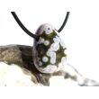 Ozeanachat Trommelstein gebohrt (Ozeanchalcedon / Ozeanjaspis) - Sonderqualität - ca. 2,5 cm x 1,7 cm x 1,5 cm