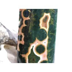 Ozeanachat XXXL Schmuckstein Cabochon gebohrt (Ozeanchalcedon / Ozeanjaspis) - Sonderqualitt - ca. 6 cm x 2,8 cm x 0,8 cm