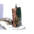 Ozeanachat XXXL Schmuckstein Cabochon / Scheibenstein gebohrt (Ozeanchalcedon / Ozeanjaspis) - Sonderqualität - ca. 5,7 cm x 3,2 cm x 0,8 cm