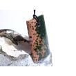 Ozeanachat XXXL Schmuckstein Cabochon / Scheibenstein gebohrt (Ozeanchalcedon / Ozeanjaspis) - Sonderqualität - ca. 5,7 cm x 3,2 cm x 0,8 cm