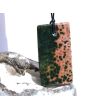 Ozeanachat XXXL Schmuckstein Cabochon / Scheibenstein gebohrt (Ozeanchalcedon / Ozeanjaspis) - Sonderqualität - ca. 5,7 cm x 3,2 cm x 0,8 cm