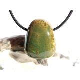 Ozeanachat Trommelstein gebohrt (Ozeanchalcedon / Ozeanjaspis) - Sonderqualität - ca. 2,5 cm x 2 cm x 1,6 cm