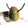 Ozeanachat Trommelstein gebohrt (Ozeanchalcedon / Ozeanjaspis) - Sonderqualität - ca. 2,5 cm x 2 cm x 1,6 cm