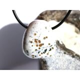 Ozeanachat Trommelstein gebohrt (Ozeanchalcedon /...