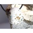 Ozeanachat Trommelstein gebohrt (Ozeanchalcedon / Ozeanjaspis) - schöne Qualität - ca. 2,5 cm x 2,2 cm x 1,3 cm
