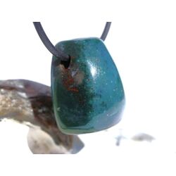 Heliotrop Schmuckstein Cabochon gebohrt - Sonderqualit�t - ca. 2,5 cm x 1,9 cm x 1,6 cm