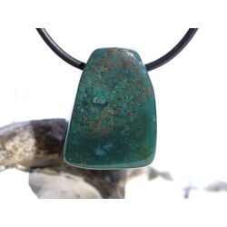 Heliotrop Schmuckstein Cabochon gebohrt - Sonderqualit�t - ca. 2,5 cm x 1,9 cm x 1,6 cm