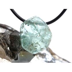Aquamarin aquablau natur (Beryll) Kristallstab / Schmuckstein gebohrt - AA-Sonderqualitt - Raritt - Handarbeit - ca. 2,3 cm x 2 cm x 1,1 cm