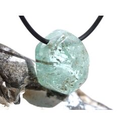 Aquamarin aquablau natur (Beryll) Kristallstab / Schmuckstein gebohrt - AA-Sonderqualitt - Raritt - Handarbeit - ca. 2,3 cm x 2 cm x 1,1 cm