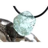 Aquamarin aquablau natur (Beryll) Kristallstab / Schmuckstein gebohrt - AA-Sonderqualität - Rarität - Handarbeit - ca. 2,3 cm x 2 cm x 1,1 cm